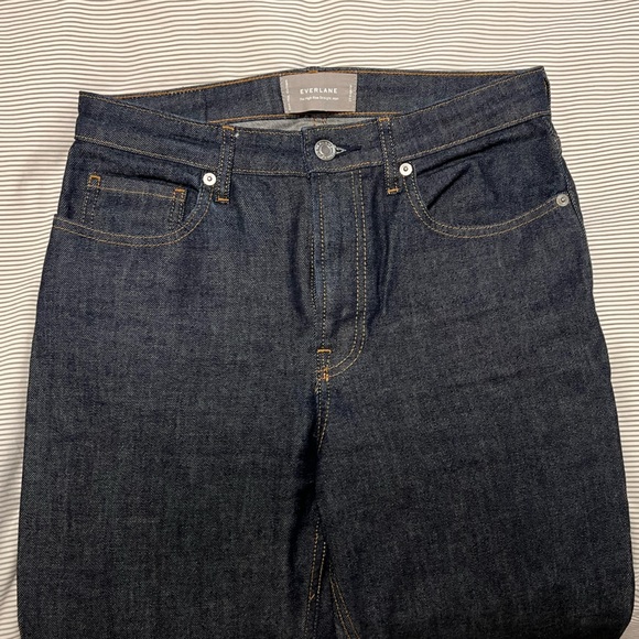 Everlane Women's High Rise Jeans - Dark Blue - Picture 3 of 6